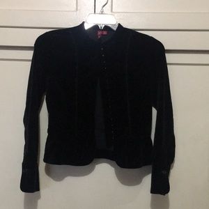 SO Black Velvet Jacket